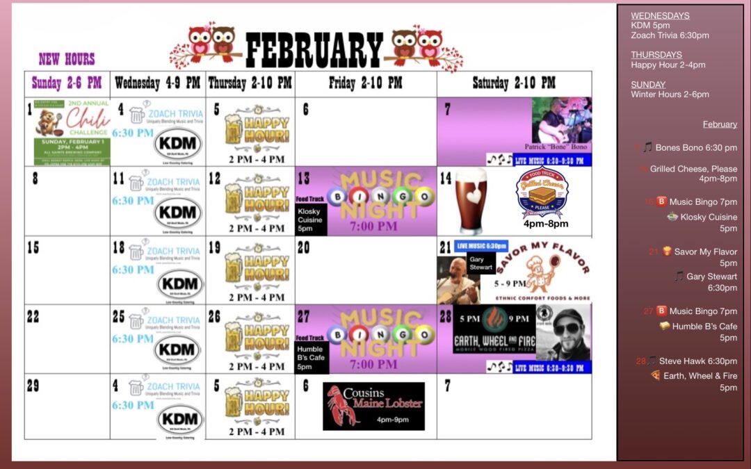 February 2026 Events