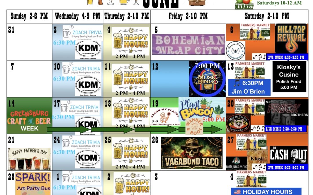 June Calendar of Event 2nd Update
