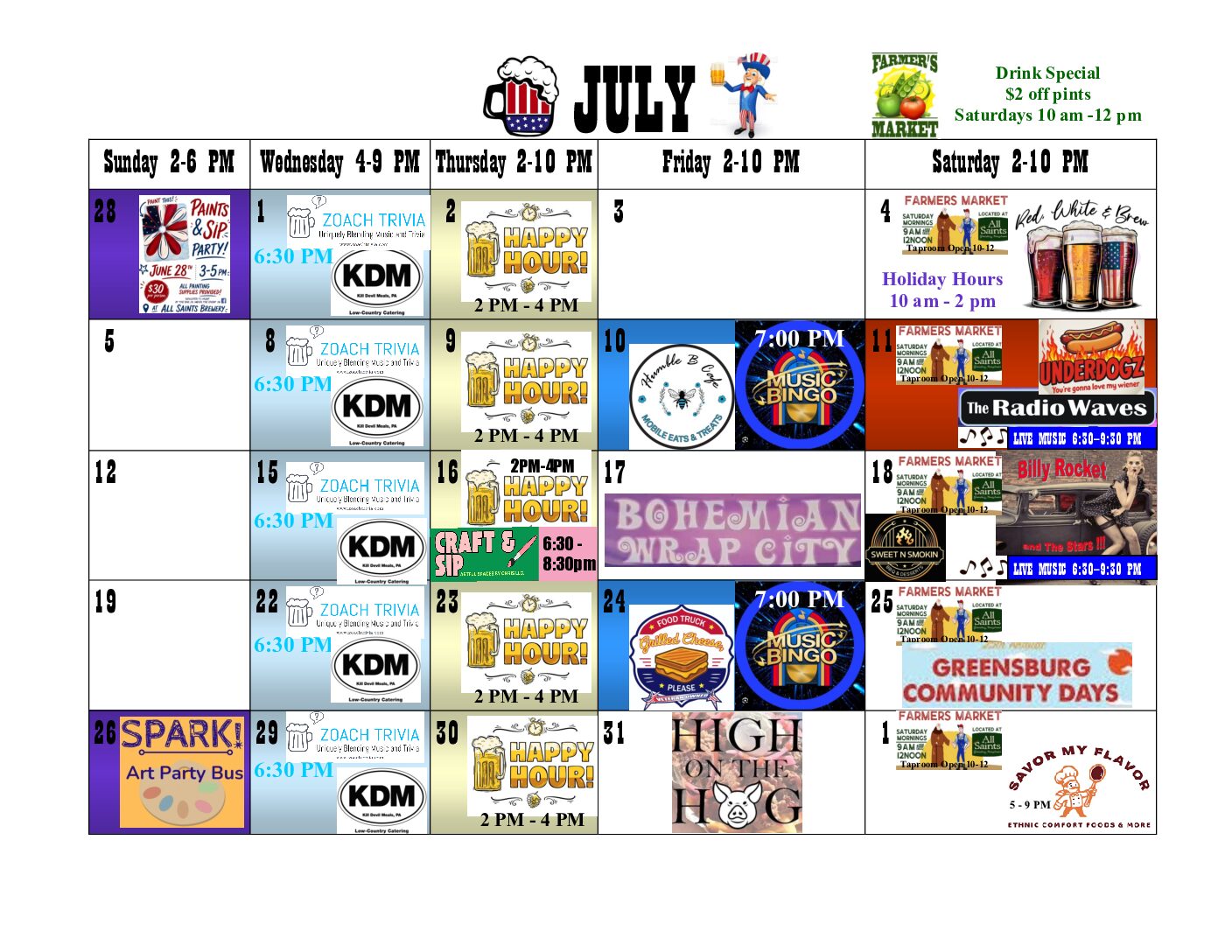 July Events 2026